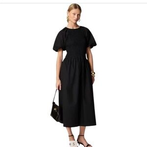 JCrew Meadow Dress. Black.  Large